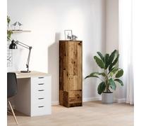 sephironlbb Buffet Haut en Bois d'ingénierie Vieux Bois 29,5x34x119,5 cm avec Porte, tiroir, étagères, Rangement Pratique pour Salon, Cuisine, Salle à Manger, entrée
