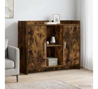 sephironlbb Buffet Moderne en Bois d'ingénierie 98,5 x 33 x 80 cm, Meuble de Rangement avec 2 Portes métal, Buffet bahut Armoire pour Salle à Manger Salon Cuisine, Console Rangement Fonctionnel
