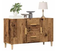 sephironlbb Buffet Vieux Bois en Bois d'ingénierie 100x36x60 cm avec Porte et poignées, Meuble de Rangement Multifonction pour Salon Salle à Manger entrée Couloir, Armoire Console bahut vaisselier