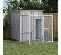 sephironlbb Cage à poulailler avec bec gris clair 165 x 251 x 181 cm en acier galvanisé enclos volière grille extérieur jardin terrasse lapin cochon d'inde rongeur pliable extensible