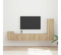 sephironlbb Ensemble Meuble TV 3 pièces en Bois d'ingénierie chêne Sonoma avec Placard Mural, étagère, tiroir, Support Console pour Salon séjour Chambre multimédia Audio vidéo