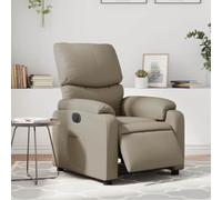 sephironlbb Fauteuil inclinable électrique Cappuccino en Similicuir avec Repose-Pied et Dossier réglables 135 degrés, accoudoirs Larges rembourrés