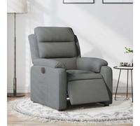 sephironlbb Fauteuil inclinable électrique Gris foncé en Tissu avec Repose-Pied et Dossier réglables, siège Confortable pour Salon Bureau Chambre détente et Lecture, accoudoirs Larges rembourrés
