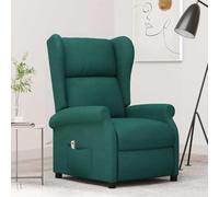 sephironlbb Fauteuil inclinable électrique Vert foncé en Tissu avec accoudoirs Larges, Repose-Pied réglable, Dossier inclinable, siège Confortable pour Salon Bureau Chambre détente Lecture