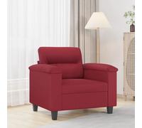 sephironlbb Fauteuil Rouge Bordeaux en Similicuir 60 cm avec Dossier et accoudoirs rembourrés pour Salon séjour Bureau Confort Durable