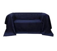 sephironlbb Housse de canapé en micro-daim bleu marine 210 x 280 cm, housse de protection en microfibre élastique, antidérapante et lavable, housse de protection pour canapé, fauteuil, résistante aux