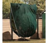 sephironlbb Lot de 3 protections hivernales pour plantes - En tissu non tissé - Vert - 2,4 x 2 m - Avec fermeture éclair et cordon de serrage - Pour jardin, balcon, terrasse et serre - Protection et