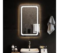 sephironlbb Miroir de salle de bain LED - 50 x 80 cm - Sans cadre - Protection contre l'eau IP65 - Interface USB - Verre à facettes - Montage mural - Éclairé, grossissant - Idéal pour salle de bain