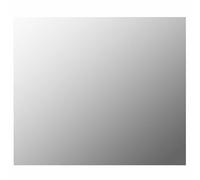 sephironlbb Miroir mural rectangulaire sans cadre en verre 70 x 50 cm avec accessoires de montage pour salle de bain, chambre à coucher, salon, couloir, sans cadre, grossissant, éclairé, maquillage