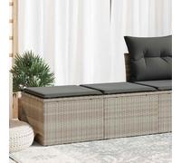 sephironlbb Salon de Jardin 2 pièces polyrotin Gris Clair avec Coussins Amovibles, Rangement sous siège, Ensemble modulable pour terrasse Patio Balcon Cour détente Repas apéritif réception