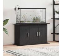 sephironlbb Support d'aquarium en bois de chêne noir 101 x 41 x 58 cm avec 6 compartiments et portes, armoire inférieure robuste pour aquarium, terrarium, rangement, étagère stable pour salon et