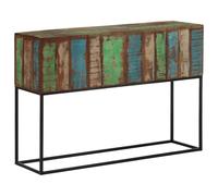sephironlbb Table Console en Bois Massif recyclé 110x30x75 cm avec Pieds en Fer Robuste pour Salon Chambre entrée Bureau décoration intérieure