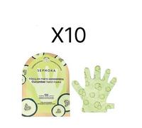 Sephora - Masque Mains Concombre 92% Ingrédients D'origine Naturelle, 10pcs