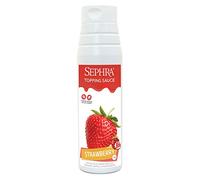 Sephra Sauce à dessert à la fraise 1 kg - Bouteille souple pratique - sirops pour crème glacée, gaufres, crêpes, milkshakes, smoothies, sorbets, frappes, gâteaux ou trempettes (fraise)
