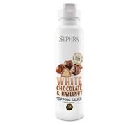 Sephra Sauce à dessert au chocolat blanc noisette 1 kg - Bouteille souple pratique - Sirops pour crème glacée, gaufres, crêpes, milkshakes, smoothies, sorbets, frippes, gâteaux ou trempage