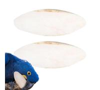 Sépia pour oiseaux | 2 pièces Tortue Bone | Beak Teether 5.9-7.8 in pour le Cockatiel Canary Lovebird Dragon Cage PET