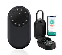 SEPOX Boîte à clés intelligente, portable et extérieur à fixation murale avec Bluetooth et contrôle par application - Aluminium résistant aux intempéries, clavier anti-peep, anse amovible, pour Airbnb