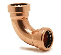 Seppelfricke Tectite Sprint Coudes TT09015 90 degrés, 15 mm, cuivre, intérieur / intérieur