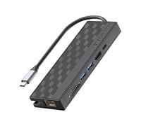 Seprendi 1 station d'accueil USB 3.0 7 en 1 Hub USB C 5 Gpbs haute vitesse 1000 Mbps Ethernet RJ45 Gigabit 4K OTG adaptateur répartiteur pour ordinateur portable