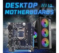 Seprendi Carte mère d'ordinateur H110 compatible avec processeur LGA1151 6/7 génération CPU DDR4 double canal + processeur G3900 + coussinet thermique + câble