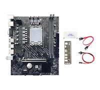 Seprendi Carte mère d'ordinateur H610 + câble + déflecteur + graisse thermique LGA1700 DDR4 Gigabit LAN pour G6900 I3 12100 I5 12500 12Th CPU