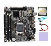 Seprendi Carte mère H55 LGA1156 compatible avec processeur I3 530 I5 760 Series CPU DDR3 + processeur I3 540 + câble + câble de commutation + coussinet thermique