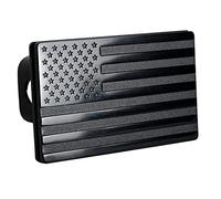 Seprendi Housse d'attelage drapeau américain en métal pour attelage de remorque - Drapeau patriotique (convient aux récepteurs de 5,1 cm)