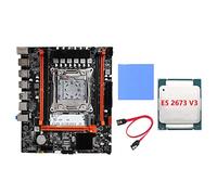 Seprendi Kit carte mère X99H + processeur E5 2673 V3 + coussinet thermique + câble LGA2011-V3 DDR3X4 ECC fente RAM M.2 NVME PCI-E 3.0 X16 SATA3.0