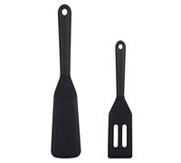 Seprendi Lot de 2 spatules à fente en silicone - Taille - Noir