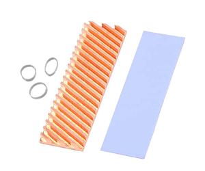 Seprendi M.2 SSD NVMe K¨¹Hlk?Rper M2 2280 Solid State Festplatte Kupfer K¨¹Hlk?Rper Dichtung mit Thermal Silikon Pad PC Zubeh?R