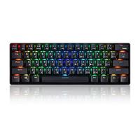 Seprendi YK600 Clavier mécanique 61 touches RVB Rétroéclairage 2,4 G+ filaire Dual Mode 60 % Clavier mécanique compact (Version russe)