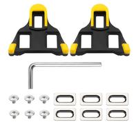 SEPSCO Crampons SPD-SL, Compatibles avec Shimano Cales de Pédale Vélo SH10/SH11/SH12 Chaussure Plaques Velo de Antidérapantes 0° Cale Pied pour Vélos de Rout Course Appartement D'intérieur