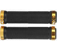 Sept-1 Paire De Poignées De Guidon De Vélo Manchon De Guidon En Caoutchouc Léger Pour Vtt Manchon De Guidon En Mousse Anti-Glissement Avec Bouchon(Or)