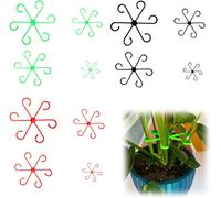 SEPT-12 pièces Support de Plantes Anneau de support Support de tiges de Plantes Pince de Support de Plantes Pince de Plantes pour Monstera et alocasia tomates hortensias (3 couleurs)