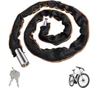 Sept-121cm Antivol Velo Sécurité Élevé Cadenas Velo Avec 2 Clés, Bike Lock Chaîne En Acier De 5 Mm, Boucle À 23 Sections, Pour Vélos, Motos, Trotinette Electrique