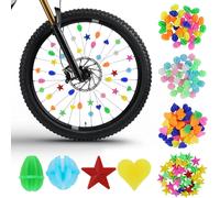 Sept-144 Pièces Perles Rayons Vélo, Décorations Colorées Pour Rayons De Vélo, Clip Rayon Vélo Coloré Réflecteurs De Rayons De Vélo, Clips De Rayons De Vélo, Convient Pour Une Large Gamme De Vélos.