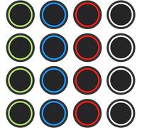 Sept-16 Pcs Boîte À Clés En Silicone Avec Protections Joystick Pour Manette Ps4, Xbox 360, Ps3 - Embouts En Silicone Pour Joystick Inclus
