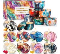 Sept-16 Pièces Bougie Parfumées, Coffret Bougies Parfumées Cadeau, Soulager Le Stress Bougies Parfumées D'intérieur, Senteur Bougie, Idee Cadeau Femme, Fete Des Meres Coffret