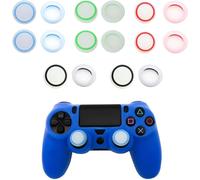 Sept-16pcs Capuchon Joystick, Capuchons De Joystick Pour Ps5/Ps4/Ps3, Capuchons De Manette De Jeu, Grip Caps Joystick Thumbstick, Capuchons Manette Pouce Protection Silicone, Capuchons De Pouce