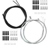 Sept-2 Jeux De Cable Frein Velo Kit De Remplacement Du Cable De Frein Vélo Pour Vélo De Mountain Route Vélo Avec Tuyau De Câble De Boîtier Extérieur/Joint Torique