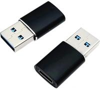 SEPT-2 x Adaptateur USB vers USB C, Connecteur Type-C Femelle vers USB A Mâle pour Apple iWatch 9, iPhone 12/13/14/15 Pro Plus Max, iPad 9/10, Air 4/5, Mini 6, Galaxy A54 /A34/S24/S23 Ultra