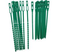 SEPT-200 Pcs Pince à Plantes en Plastique Vert Attache Tuteur pour Plantes Stabilisateur de Plantes 17.5cm/13.5cm