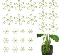 SEPT-24 Pièces Tige de Plantte D'intérieur, Réutilisable Support de Tige de Plante Grimpantes Accroche Plantes D'Intérieur Supports pour Stabilisation et Soutien des Feuilles (24PCS)