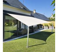 Sept-2x3m Crème Voile D`Ombrage Rectangulaire, Toile Imperméable Une Protection Des Rayons Uv À 95%, Voile Ombrage Pour En Plein Air, Jardin & Terrasse 2x3 M