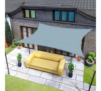 Sept-2x3m Gris Bleu Voile D`Ombrage Rectangulaire, Toile Imperméable Une Protection Des Rayons Uv À 95%, Voile Ombrage Pour En Plein Air, Jardin & Terrasse