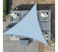 Sept-3.6x3.6x3.6m Gris Bleu Voile D`Ombrage Triangulaire, Toile Imperméable Une Protection Des Rayons Uv À 95%, Voile Ombrage Pour En Plein Air, Jardin & Terrasse