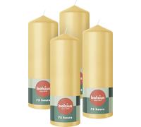 Sept-- 4 Bougies Piliers - Beige - 20 X 7 Cm - Bougies Décoratives Pour La Maison - Longue Durée De Combustion De 75 Heures - Non Parfumées - 5% Cire Végétalienne Naturelle - Sans Huile De Palme