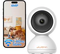 SEPT-4MP Caméra de Sécurité Intérieure, 2.4/5 GHz WiFi, Sécurité Domestique à 360° avec Application, Détection et Suivi des Mouvements, Vision Nocturne, Audio 2 Voies, Mode Vie Privée (Blanc)