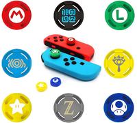 Sept-8 Pi¿¿Ces Capuchons De Joystick Pour Manettes Ps4, Xbox 360, Ps3 - Poign¿¿Es De Protection Multicolores Pour Joystick Et Stick Analogique - Capuchons De Pouce Confortables