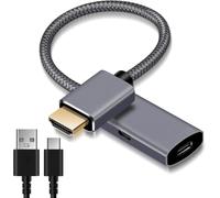 SEPT-Adaptateur Câble HDMI Mâle vers USB C Femelle avec Cordon Type C,Convertisseur d'Entrée USB Type C 3.1 Sortie HDMI,4K 60Hz USB C Thunderbolt 3 pour MacBook Pro,Mac,Chromebook,Nreal Air